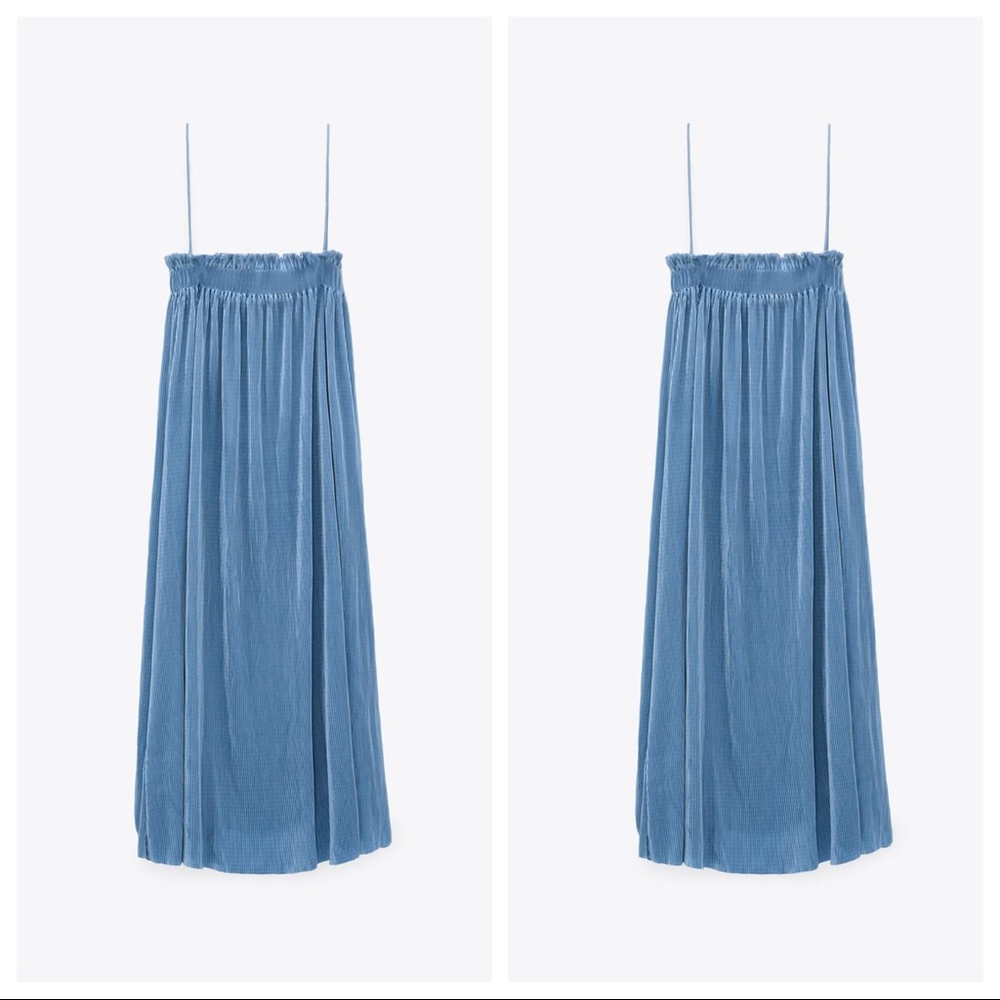 ZARA PLEATED DRESS - Picture 1 of 3